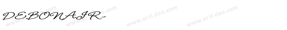 DEBONAIR字体转换