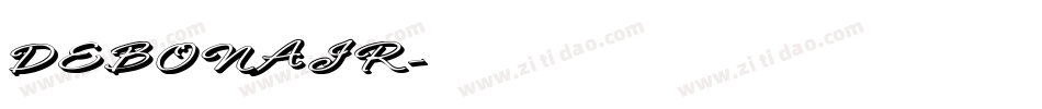 DEBONAIR字体转换