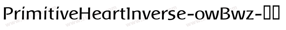 PrimitiveHeartInverse-owBwz字体转换