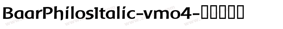 BaarPhilosItalic-vmo4字体转换