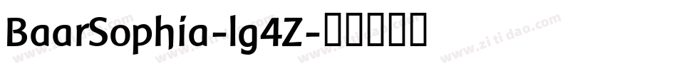 BaarSophia-lg4Z字体转换