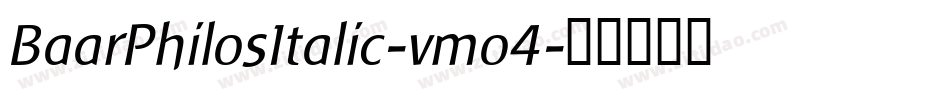 BaarPhilosItalic-vmo4字体转换