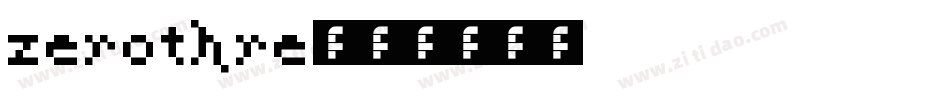 zerothre字体转换