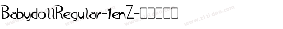 BabydollRegular-1enZ字体转换