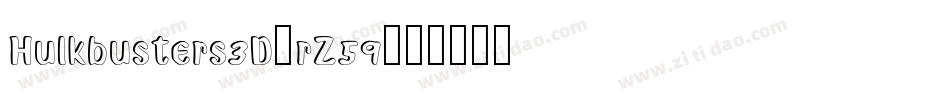 Hulkbusters3D-rZ59字体转换