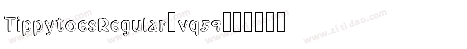 TippytoesRegular-vq59字体转换