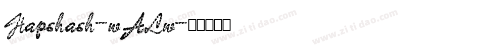 Hapshash-wALw字体转换
