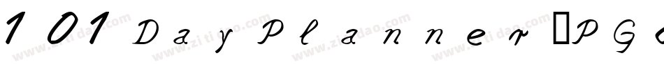 101DayPlanner-PG8Z字体转换