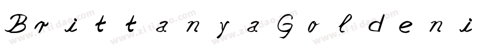 BrittanyaGoldeniteRegular-w1l3x字体转换