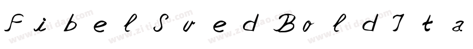 FibelSuedBoldItalic-lK3X字体转换
