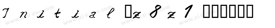 Initial-z8z1字体转换
