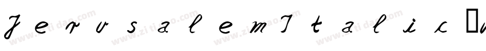 JerusalemItalic-vl8Z字体转换