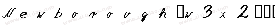 Newborough-w3x2字体转换