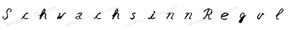 SchwachsinnRegular-0P8z字体转换