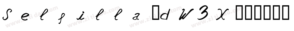 Selfilla-dW3X字体转换