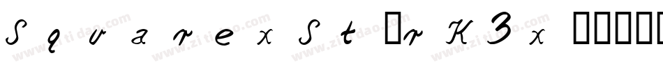 SquarexSt-rK3x字体转换
