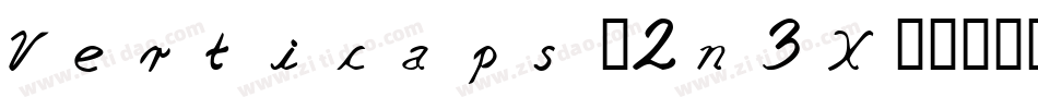 Verticaps-2n3X字体转换