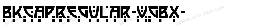 BkcapRegular-VGBx字体转换