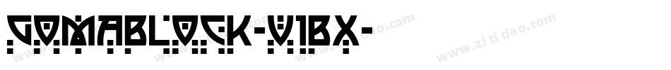 GomaBlock-V1Bx字体转换