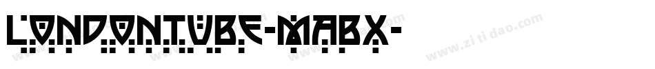 LondonTube-MABx字体转换