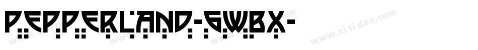 Pepperland-6WBx字体转换