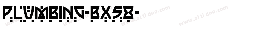 Plumbing-Bx58字体转换