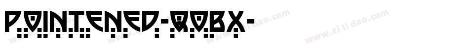 Pointened-q0Bx字体转换