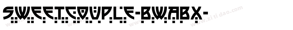 SweetCouple-BWaBx字体转换