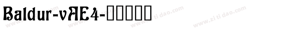 Baldur-vAE4字体转换