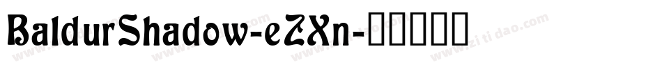BaldurShadow-eZXn字体转换
