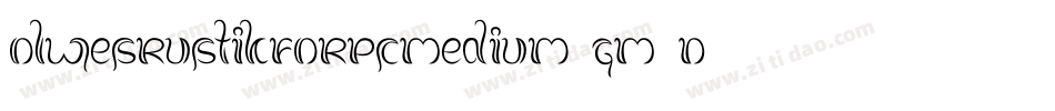OlWesRustikForPcMedium-GM4D字体转换