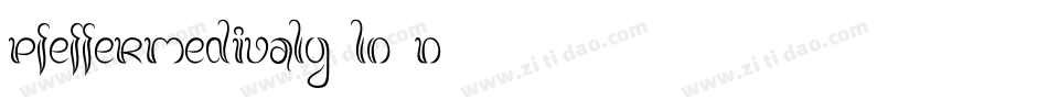 Pfeffermedivalg-lO4D字体转换 Pfeffermedivalg-lO4D字体转换