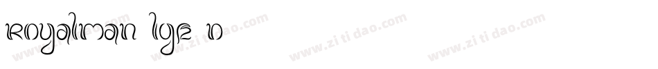 Royalman-lgZ4D字体转换 Royalman-lgZ4D字体转换