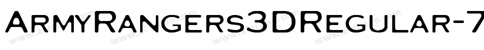 ArmyRangers3DRegular-7a0D字体转换