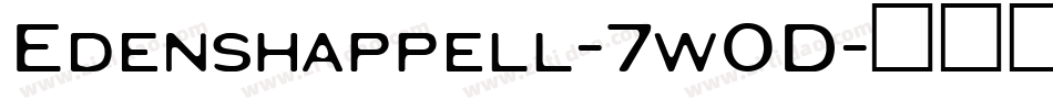 Edenshappell-7w0D字体转换