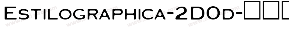 Estilographica-2D0d字体转换