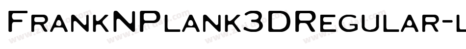 FrankNPlank3DRegular-lm0d字体转换