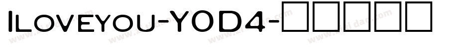 Iloveyou-Y0D4字体转换