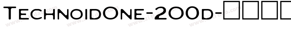 TechnoidOne-2O0d字体转换 TechnoidOne-2O0d字体转换