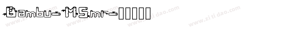 Bambu-M5mr字体转换