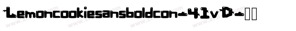 Lemoncookiesansboldcon-41vD字体转换