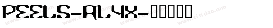 Peels-ALyx字体转换