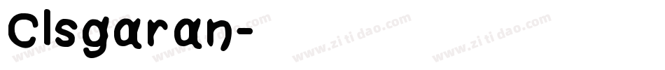 Clsgaran字体转换