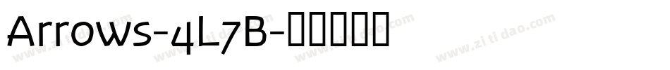 Arrows-4L7B字体转换
