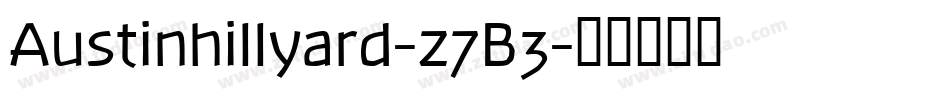 Austinhillyard-z7B3字体转换