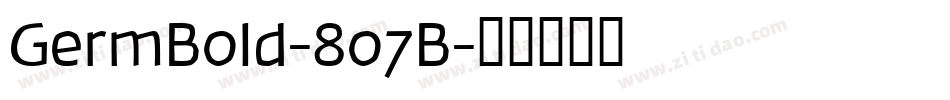 GermBold-8o7B字体转换