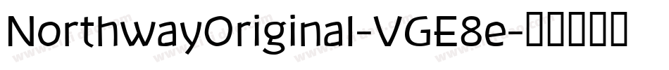 NorthwayOriginal-VGE8e字体转换