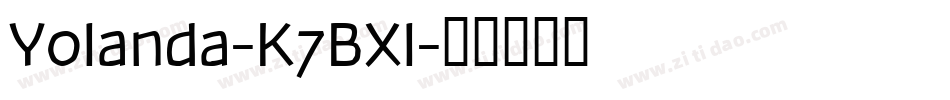 Yolanda-K7BXl字体转换