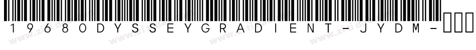 1968OdysseyGradient-JYdm字体转换