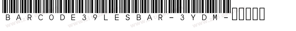 BarCode39Lesbar-3yDM字体转换